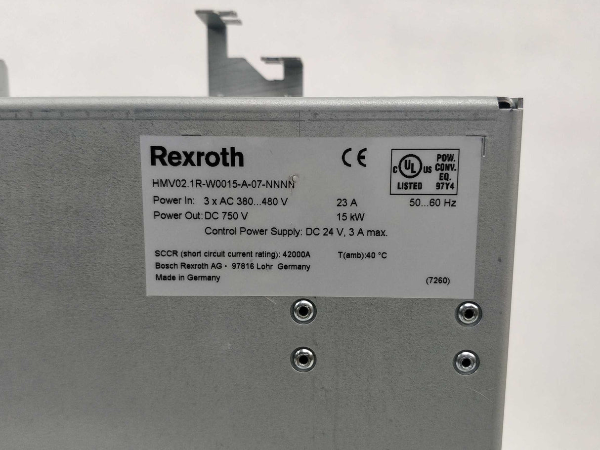 Rexroth R911309080 HMV02.1R-W0015-A-07-NNNN Indradrive M