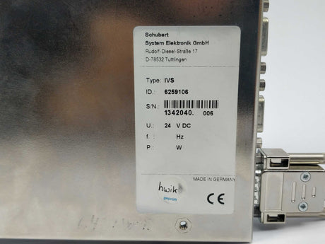 Leukhardt / Schubert 6259106 IVS Operator Interface 24VDC