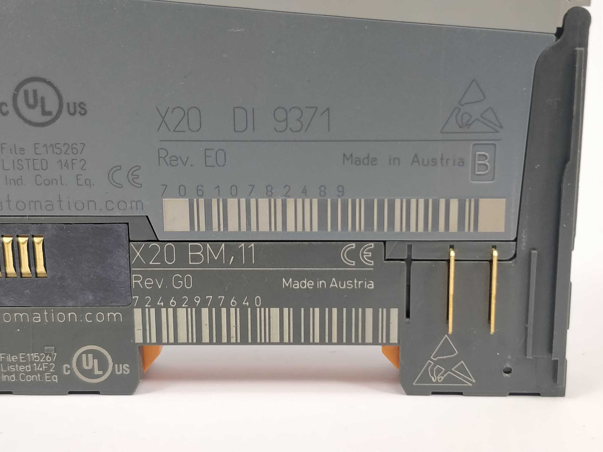 B&R X20DI9371 Digital input module with X20BM11 Bus module