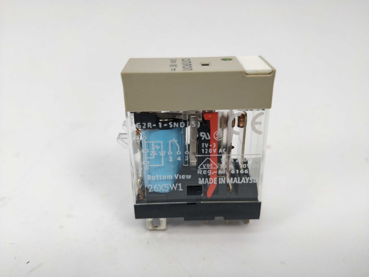 OMRON G2R-1-SND (S) Relay 24VDC with P2RF-05-E relay socket