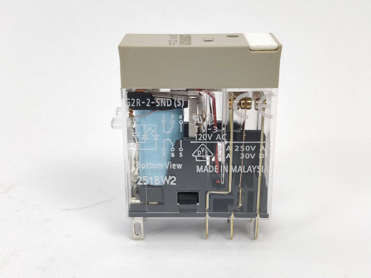 OMRON G2R-2-SND Relay 24VDC with P2RF-08-E relay socket