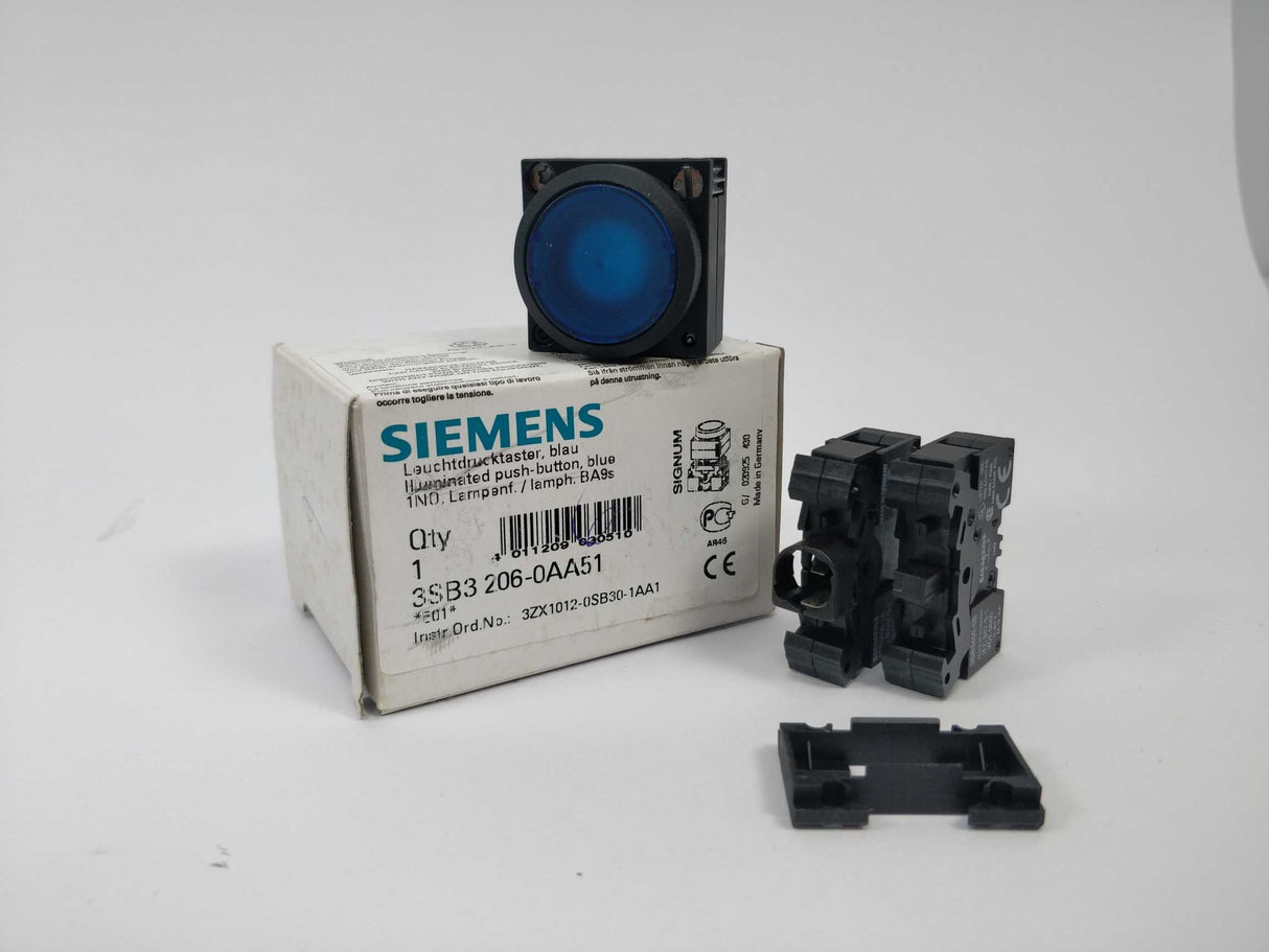 Siemens 3SB3206-0AA51 Illuminated push-button, blue
