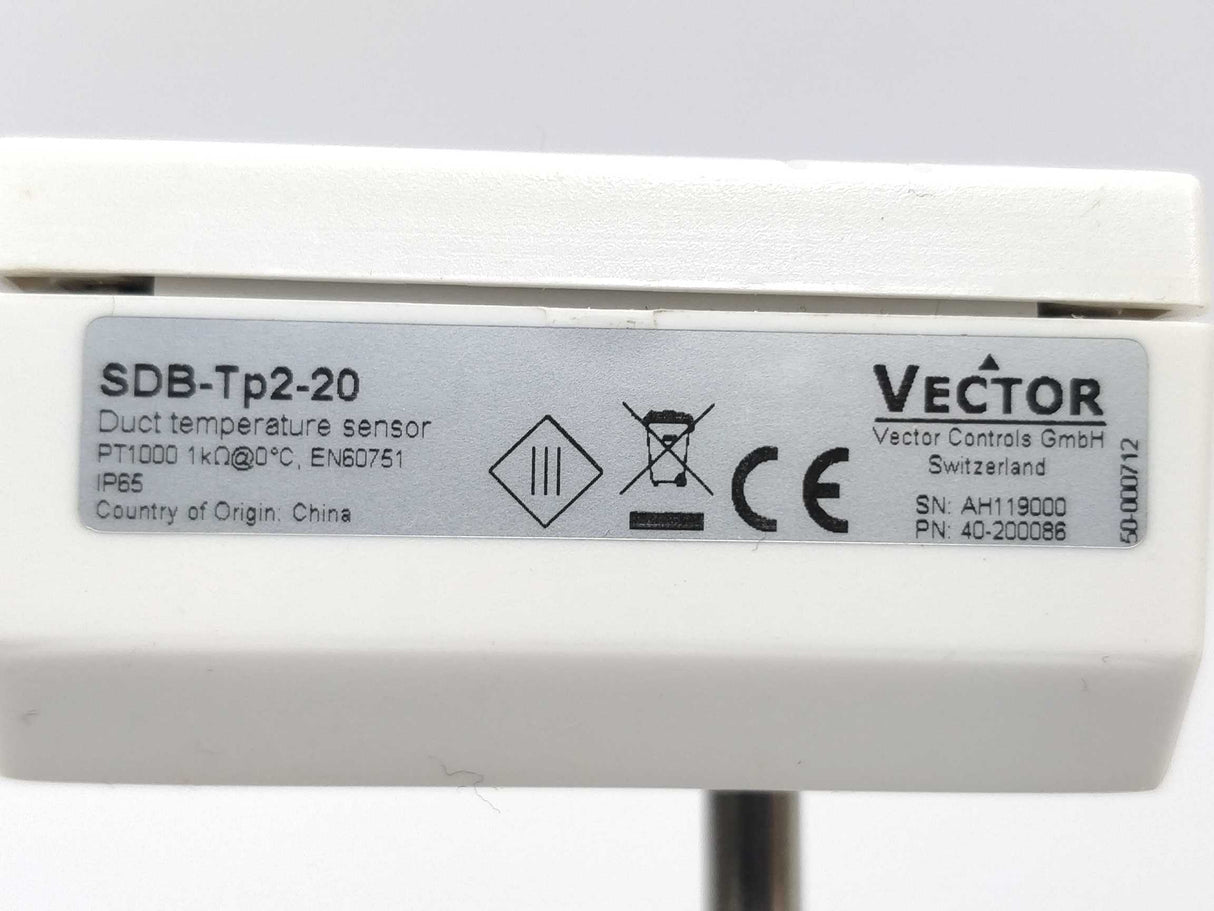 Vector SDB-Tp2-20 Duct temperature sensor