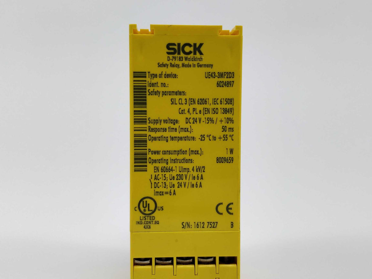 SICK 6024897 UE43-3MF2D3 Safety Relay
