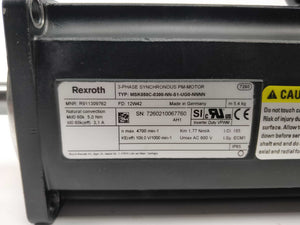 Rexroth R911309762 MSK050C-0300-NN-S1-UG0-NNNN 3~Phase synchronous PM-motor