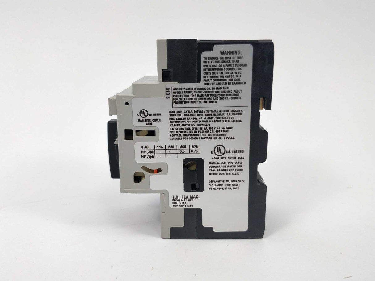 Danfoss 047B3144 CTI 25M 0.63-1.0A Circuit breaker