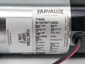 Parvalux 778096 W-10475471-04225 Motor