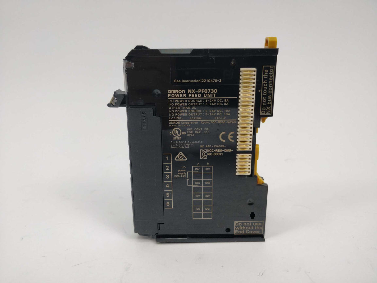 OMRON NX-PF0730 Power feed unit Ver.1.0