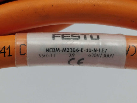 Festo 550311 NEBM-M23G6-E-10-N-LE7 3m Cable