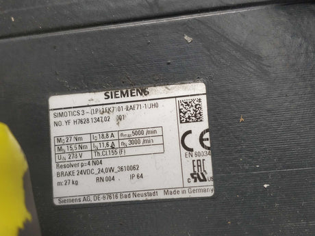 Siemens 1FK7101-2AF71-1UH0 SIMOTICS 3~ synchronous motor