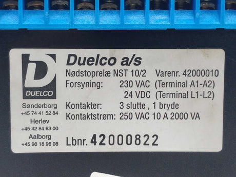 Duelco A/S 42000010 NST 10/2