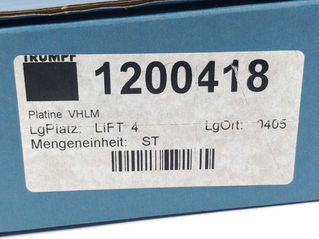 TRUMPF 18-21-37-00/01 VHLM 1200418 23877