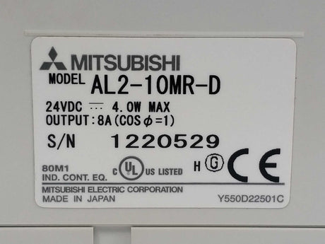 Mitsubishi AL2-10MR-D Programmable Logic Controller