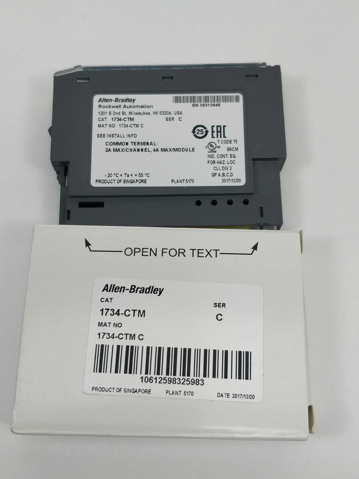 AB 1734-CTM Ser C Unused