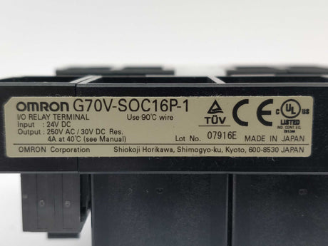 OMRON G70V-SOC16P-1 I/O relay terminal