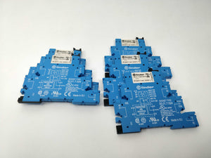 Finder 34.51.7.024.0010 relay & 93.01.7.024 socket 5 Pcs together