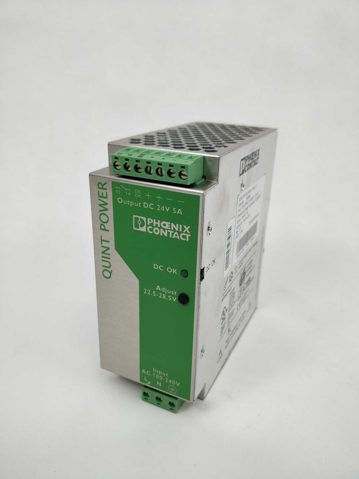 Phoenix Contact 2938581 QUINT-PS-100-240AC/24DC/5 PSU