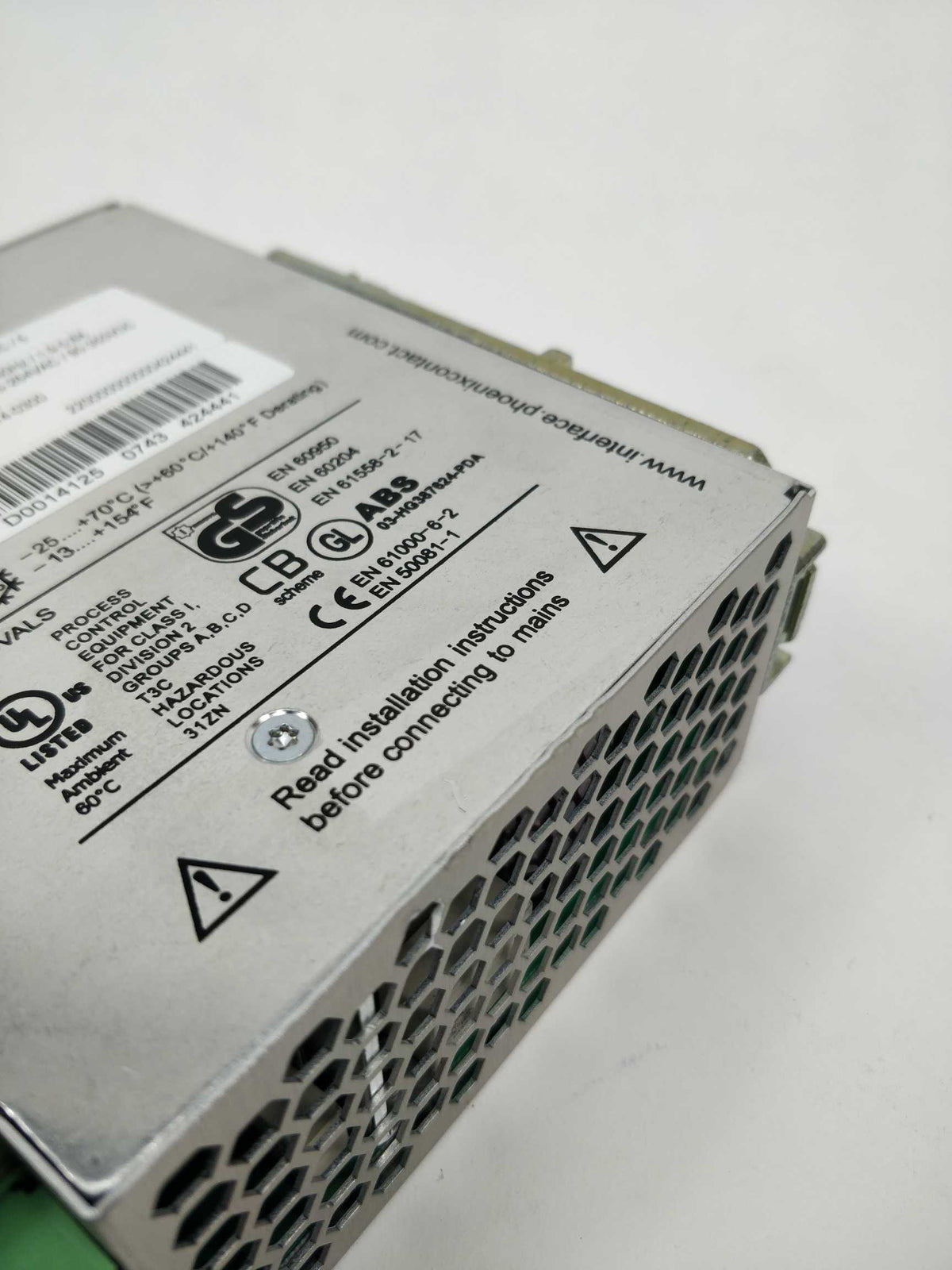 Phoenix Contact 2938581 QUINT-PS-100-240AC/24DC/5 PSU