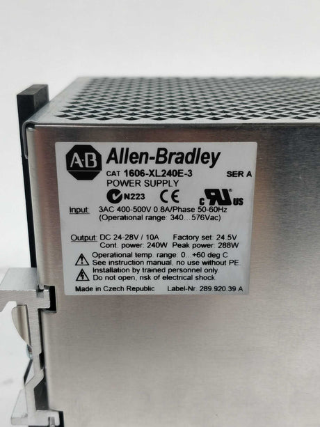 AB 1606-XL240E-3 SER A DC 24-28V / 10A