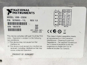 National Instruments USB-232/4 Serial Interface Device 187660G-11L