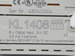 Beckhoff KL1408 8-channel digital input 6 Pcs.