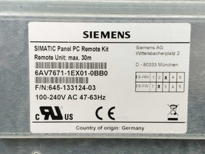 Siemens 6AV7671-1EX01-0BB0 SIMATC Panel PC A5E00747046 Display.