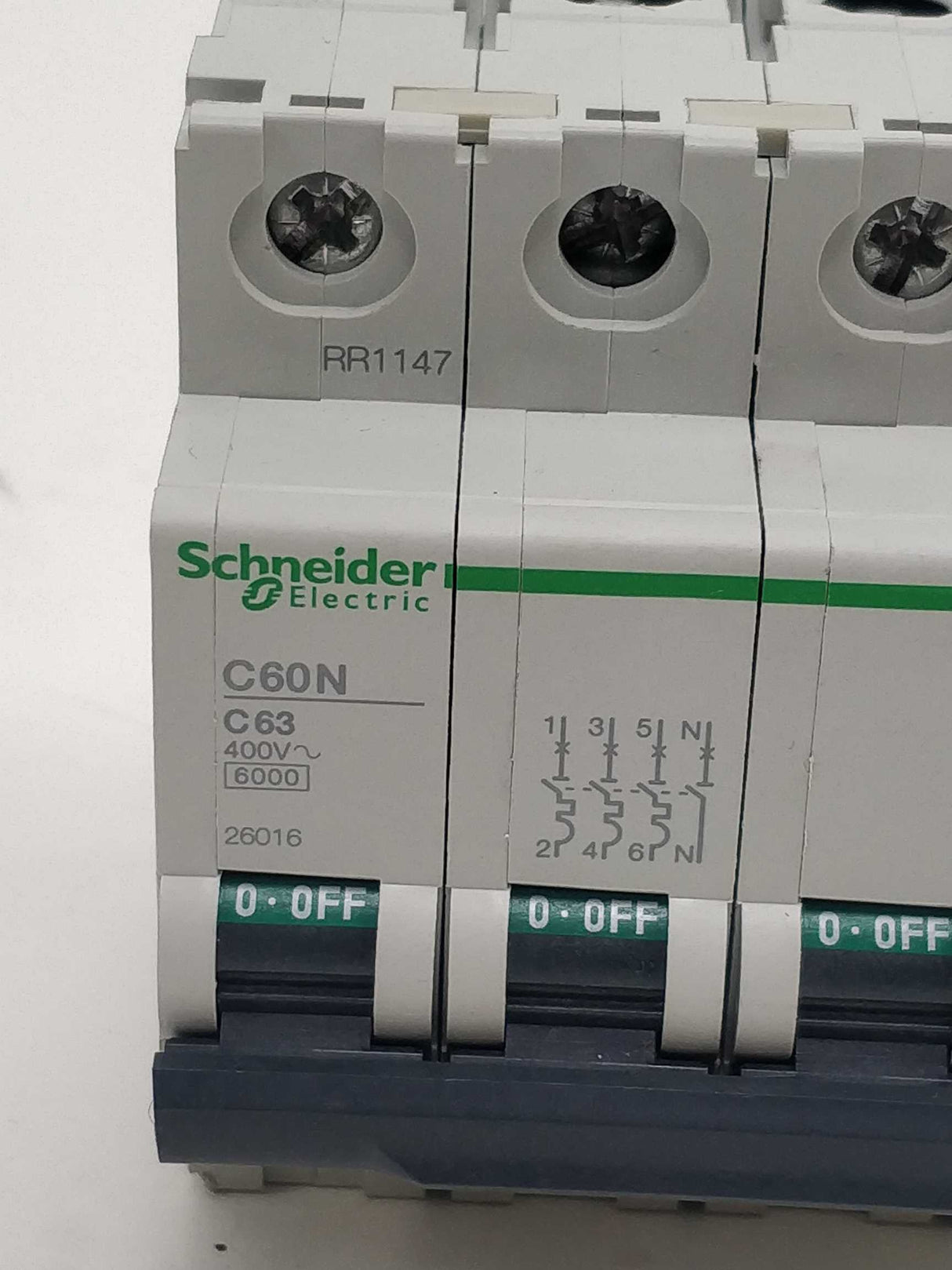 Schneider Electric C60N C63 circuit breaker 26016