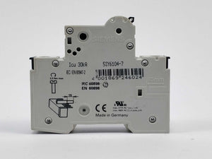 Siemens 5SY6104-7 5SY61 MCB C4 Miniature circuit breaker