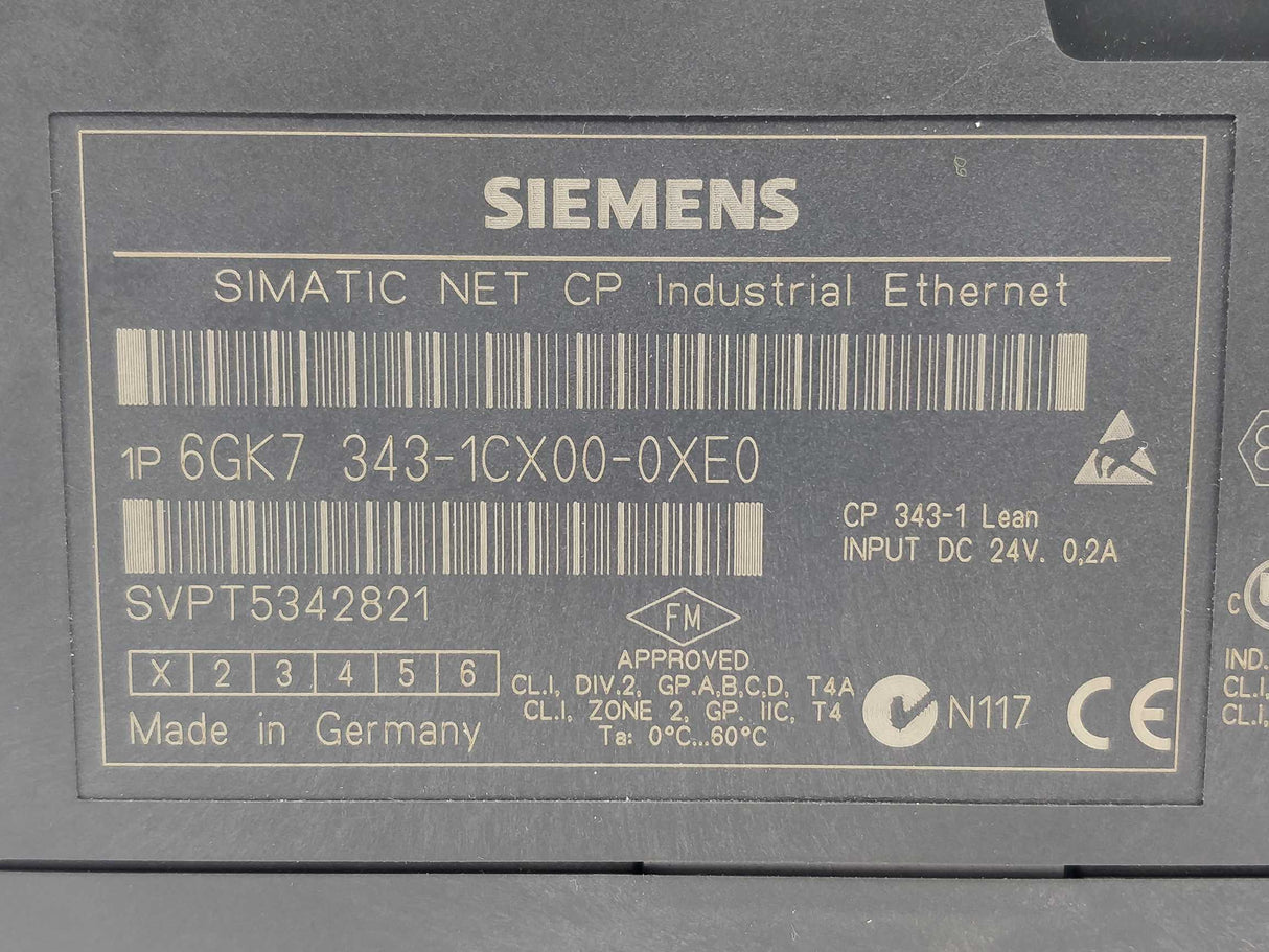 6GK7 343-1CX00-0XE0 SIMATIC NET PC Industrial Ethernet