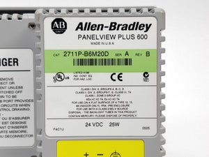 AB 2711P-B6M20D Ser. A Rev. B Panel View Plus 600