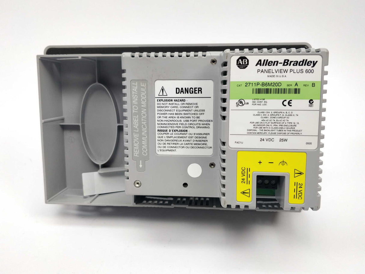 AB 2711P-B6M20D Ser. A Rev. B Panel View Plus 600