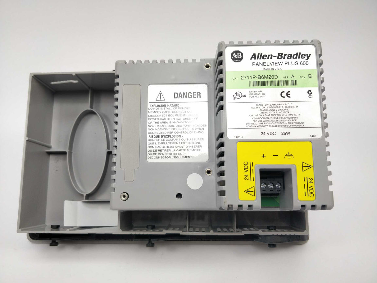 AB 2711P-B6M20D Ser. A Rev. B Panel View Plus 600