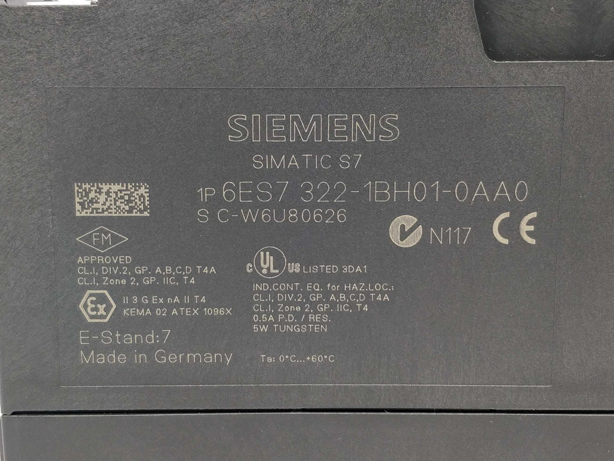 Siemens 6ES7322-1BH01-0AA0 SIMATIC S7-300 (204118364083)