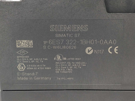 Siemens 6ES7322-1BH01-0AA0 SIMATIC S7-300 (204118364083)