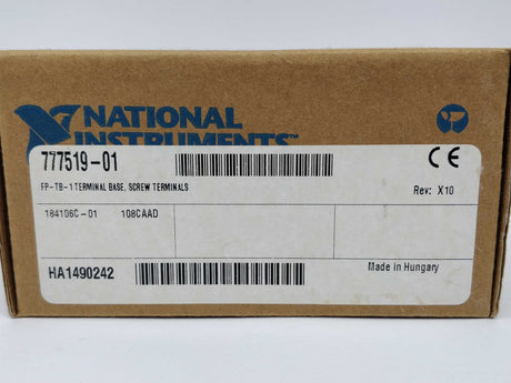 National Instruments 184106C-01 FP-TB-1 777519-01 Terminal base