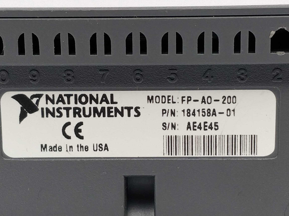 National Instruments 184158A-01 FP-AO-200 8Ch. Current Output