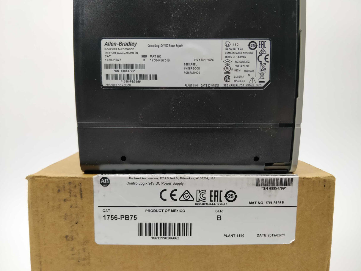 AB 1756-PB75 Ser. B 24VDC 96W Power Supply