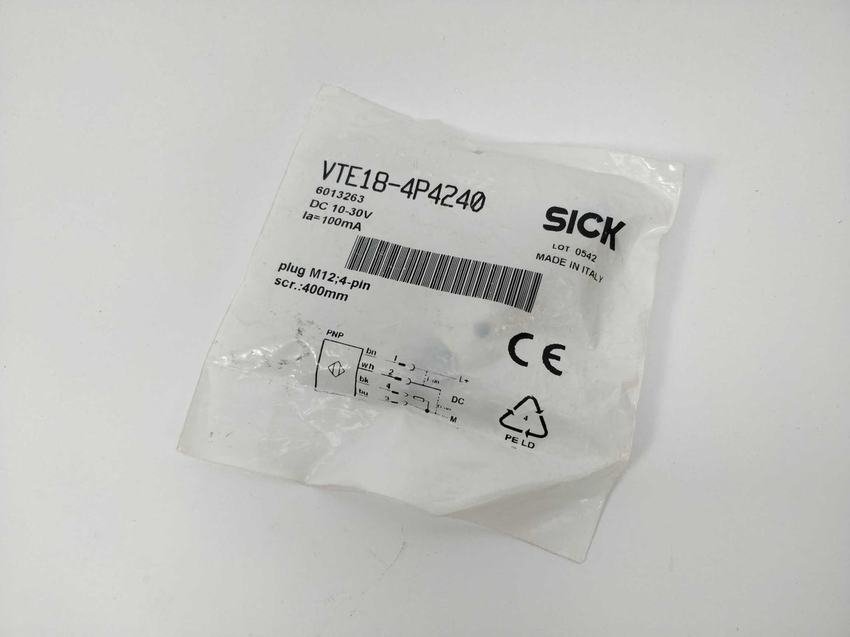 SICK VTE18-4P4240 6013263 Cylindrical photoelectric sensor