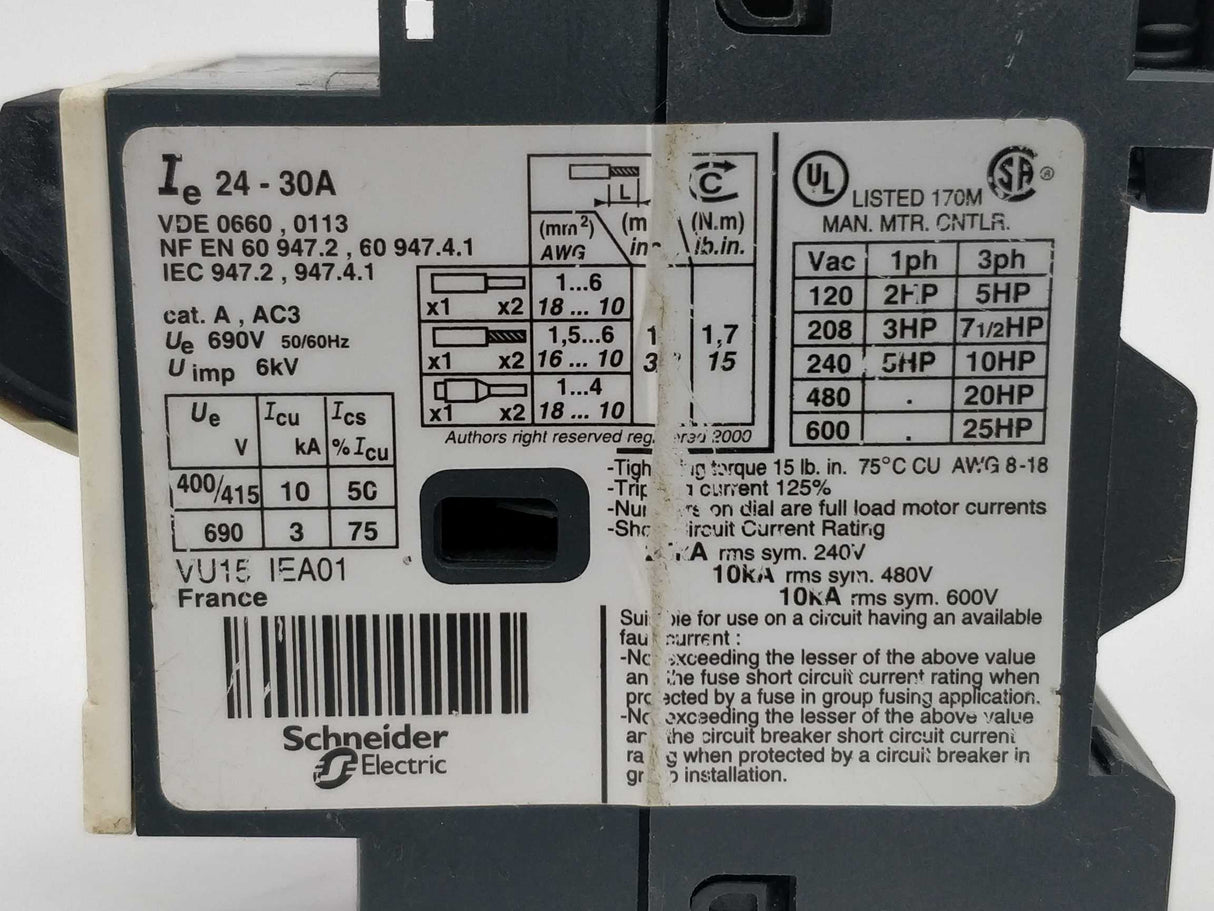 TELEMECANIQUE GV2ME32 Motor circuit breaker