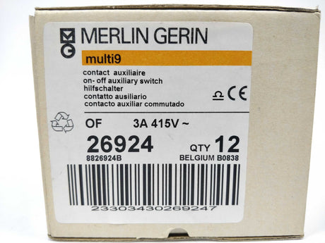 Merlin Gerin 26924 Auxiliary switch - multi9 12 Pcs