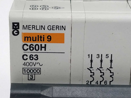 Merlin Gerin 25006 C60H multi9 circuit breaker