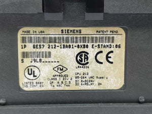 Siemens 6ES7212-1BA01-0XB0 SIMATIC S7-200, CPU 212 COMPACT UNIT 512