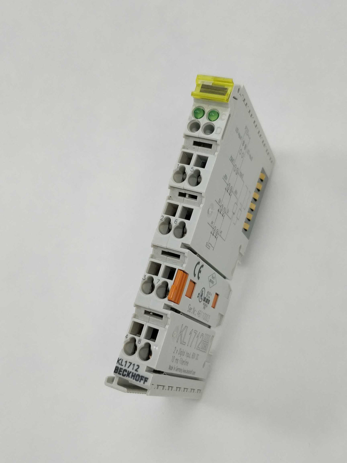 Beckhoff KL1712 2 x digital input 60VDC 10ms filtertime