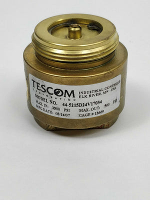 Tescom 44-5215D24V17034 Regulator Max.in: 3500PSI Max.out: 500PSI