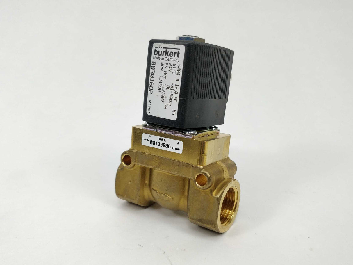 Bürkert 00301682 2/2-way-solenoid valve; servo-piston 24VDC 8W