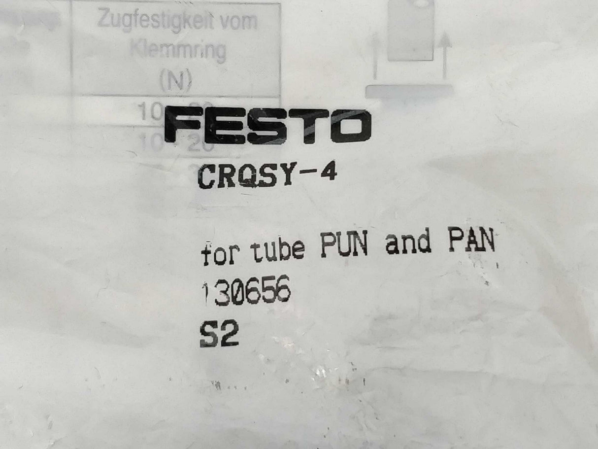 Festo 130656 CRQSY-4 Push-in Y-connector