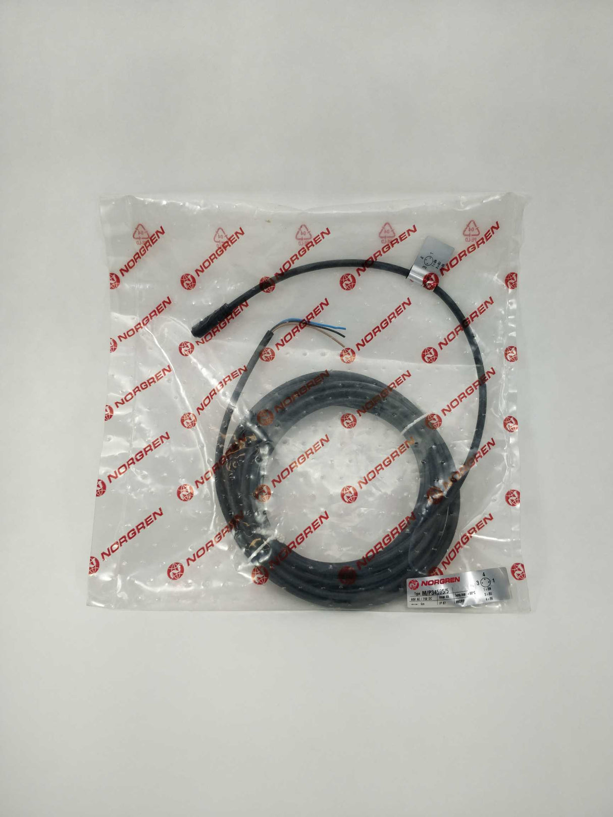 NORGREN M/P34595/5 Plug with cable – M12 x 1