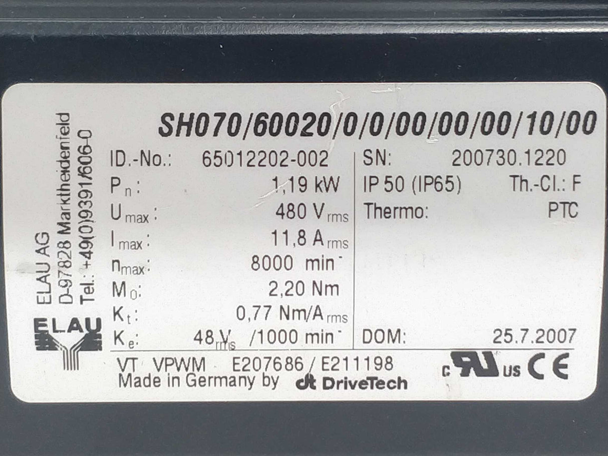 Schneider Electric 65012202-002 SH070/60020/0/0/00/00/00/10/00