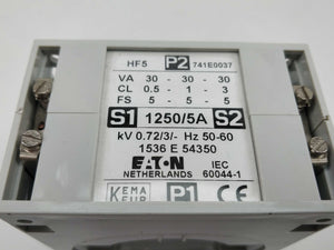 Eaton 741E0037 Current transformer HF5, 1250A/5A 3 Pcs.