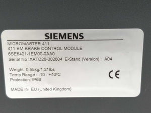 Siemens 6SE6411-6BD23-0CA1 6SE6401-1EM00-0AA0 & 6SE6401-1PB00-0AA0